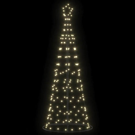 LED juletræ EKENAS 250 cm 390 LED'er Varm hvid Stål Varm hvid