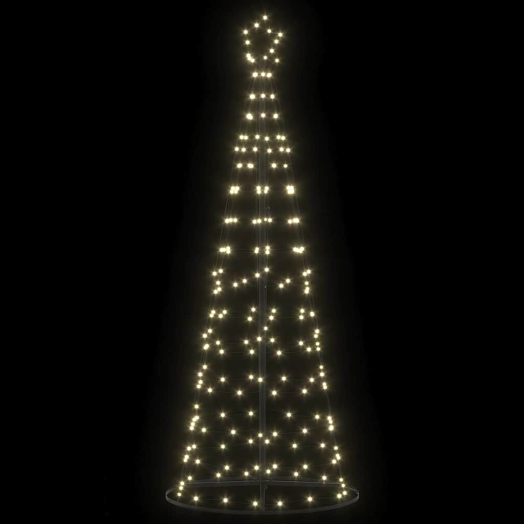 LED juletræ med 390 LED'er med jordspyd Varm hvid 250 cm Jern