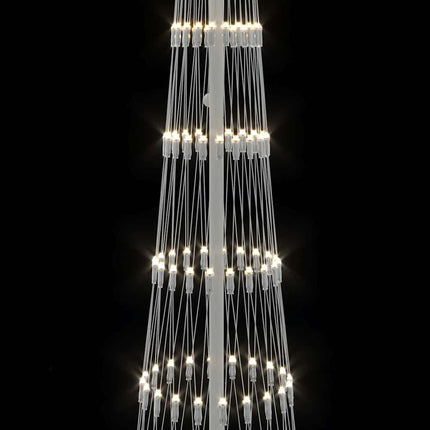 LED juletræ Varm hvid 250 cm Metal