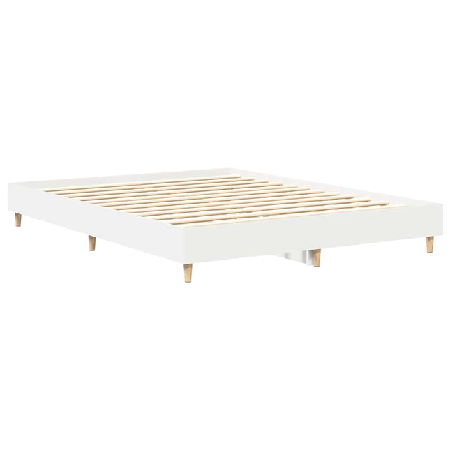 Sengestel 2 pcs Hvid 152 x 203 cm Konstrueret træ