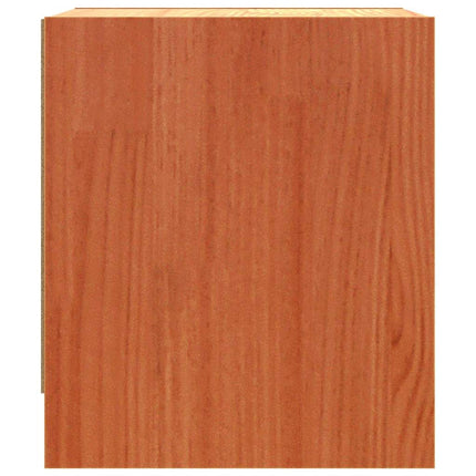 Sengeborde Voks brun 40 x 30.5 x 35.5 cm Fyrretræ