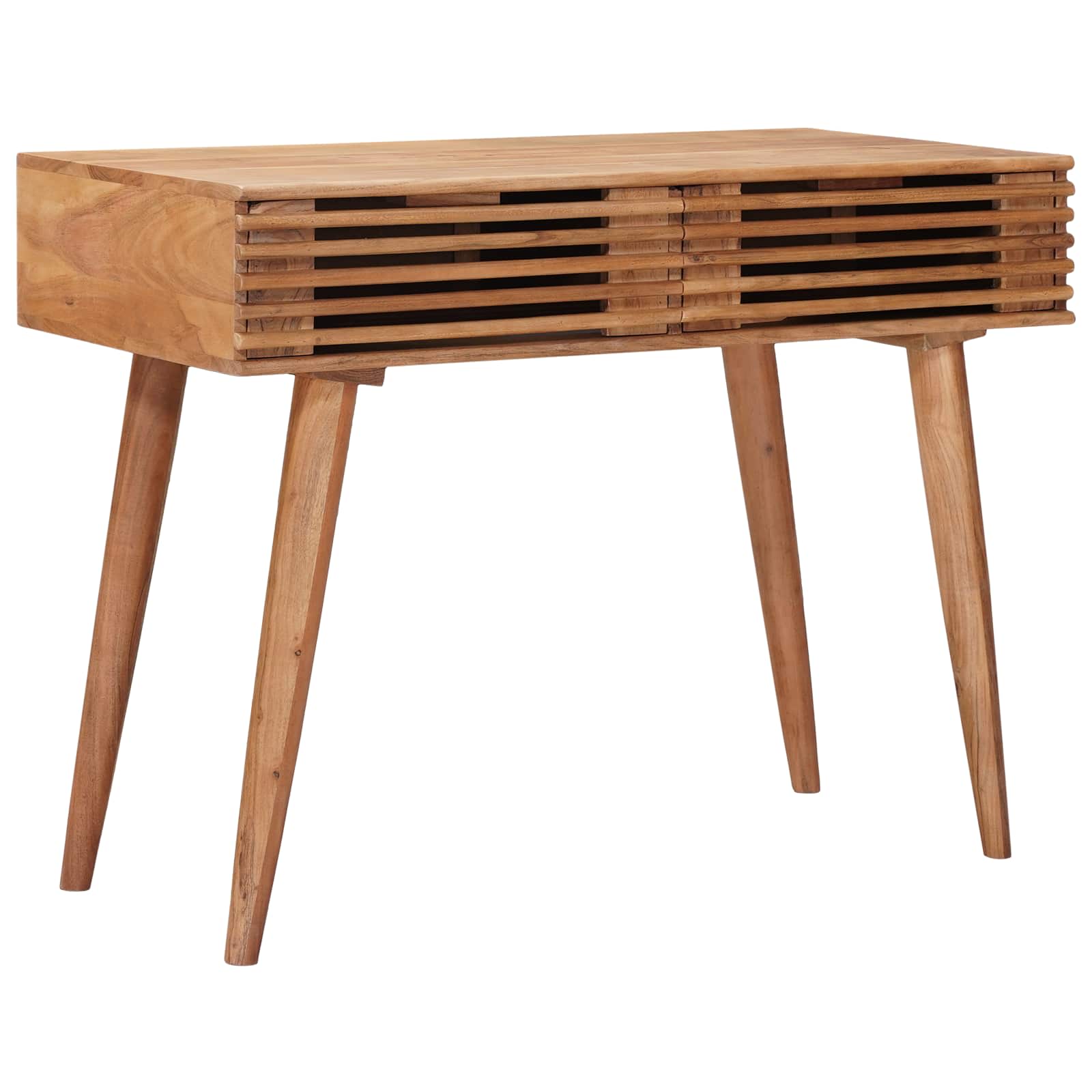 Bord med skuffe med opbevaring Naturfarvet 100 x 48 x 76 cm