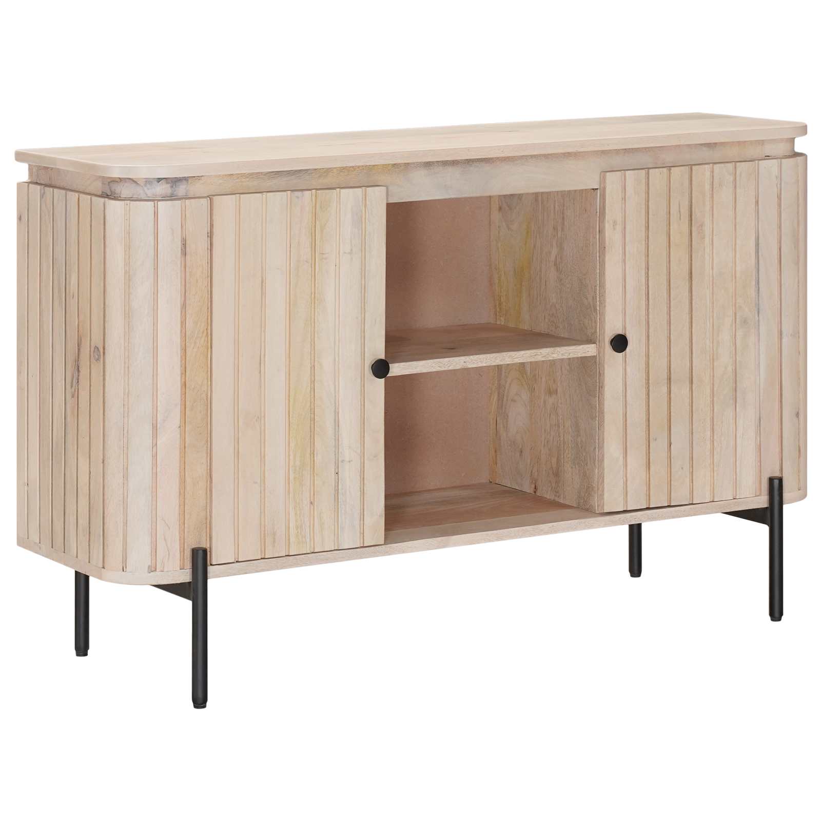 Sideboard 105 x 30 x 65 cm Massivt Mango Træ og Ingeniørtræ