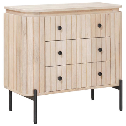 Skuffeskab 70 x 30 x 65 cm Massivt Mango Træ og Ingeniørtræ