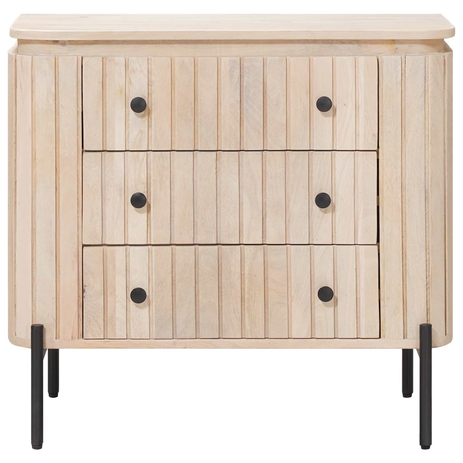 Skuffeskab 70 x 30 x 65 cm Massivt Mango Træ og Ingeniørtræ