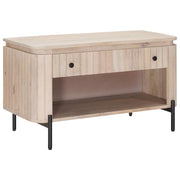 Sko bænk 85 x 37 x 48 cm Massivt Mango Træ og Ingeniørtræ