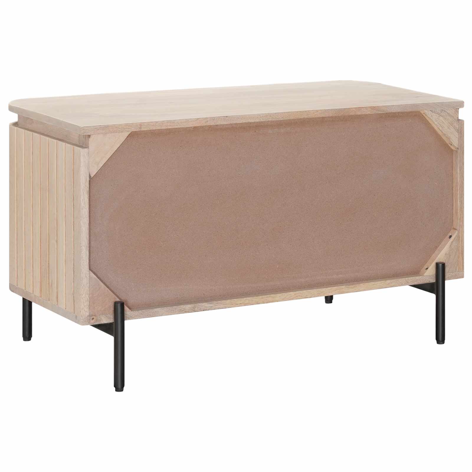 Sko bænk 85 x 37 x 48 cm Massivt Mango Træ og Ingeniørtræ
