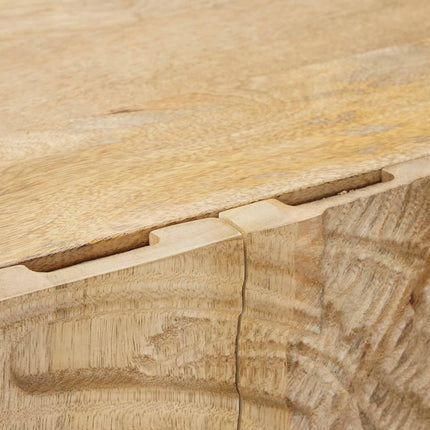Highboard 53 x 30 x 90 cm Massivt Mango Træ og Ingeniørtræ