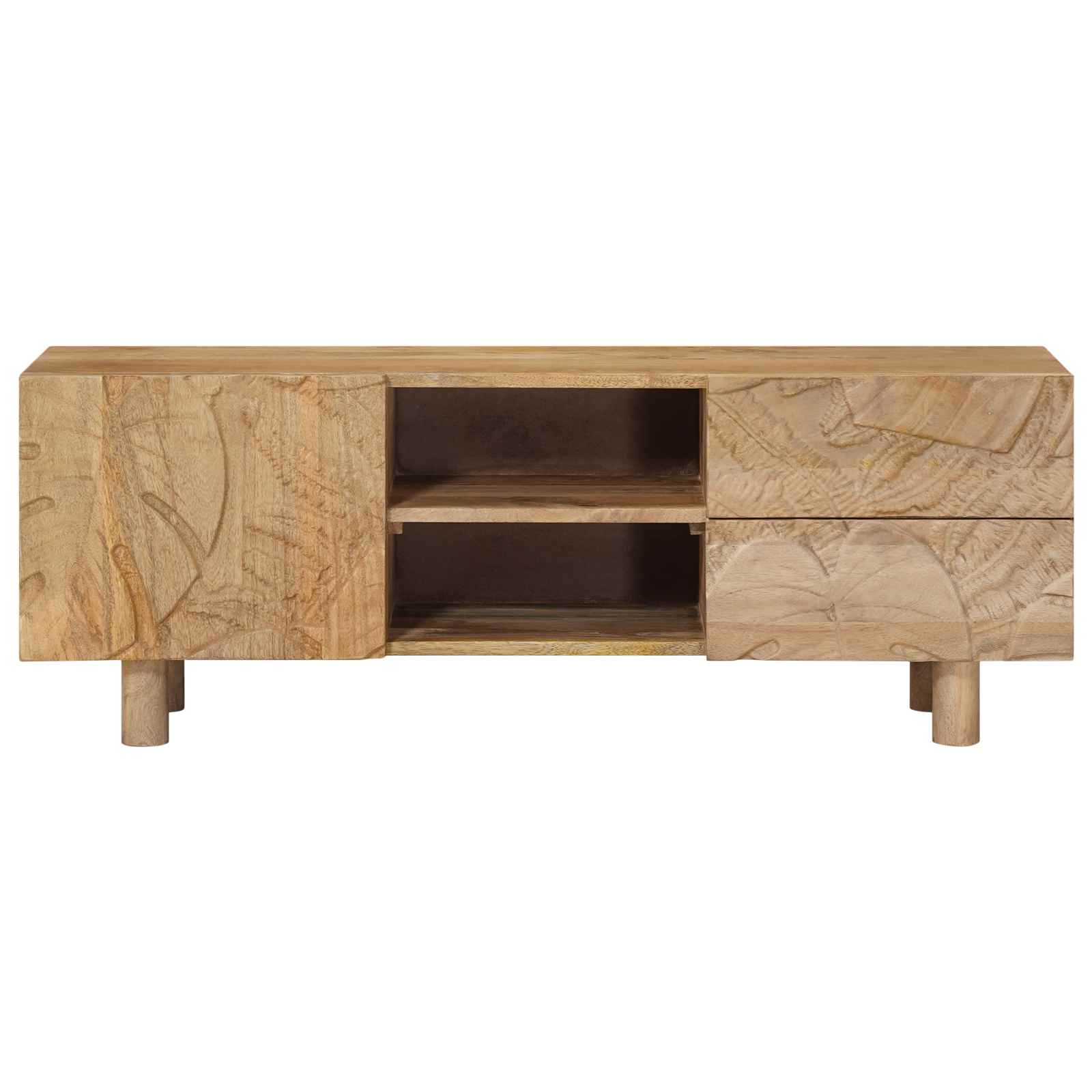 TV-skab 110 x 30 x 40 cm Massivt Mango Træ og Ingeniørtræ