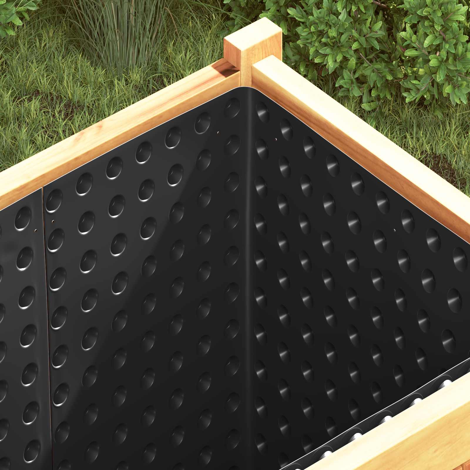 Dimpled Drænplade Sort 0,5 x 20 m HDPE