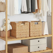 Opbevaringskurve 2 pcs Naturfarvet 28 x 28 x 28 cm Vandhyacint