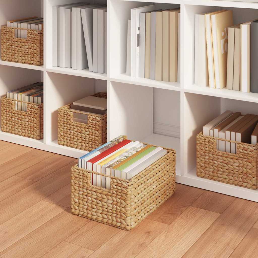 Opbevaringskurve 2 pcs Naturfarvet 35 x 25 x 17 cm Vandhyacint