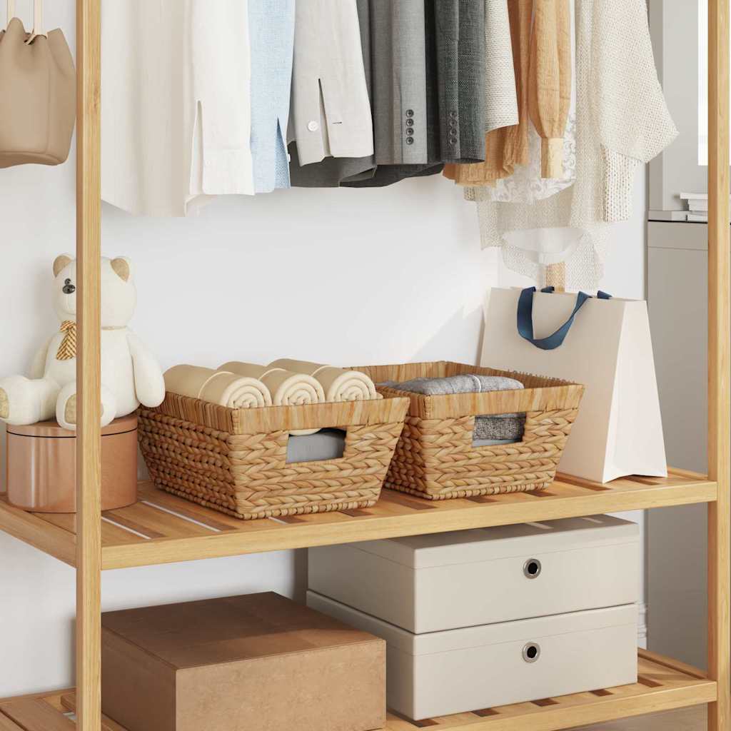 Opbevaringskurve 2 pcs Naturfarvet 38 x 28 x 15 cm Vandhyacint