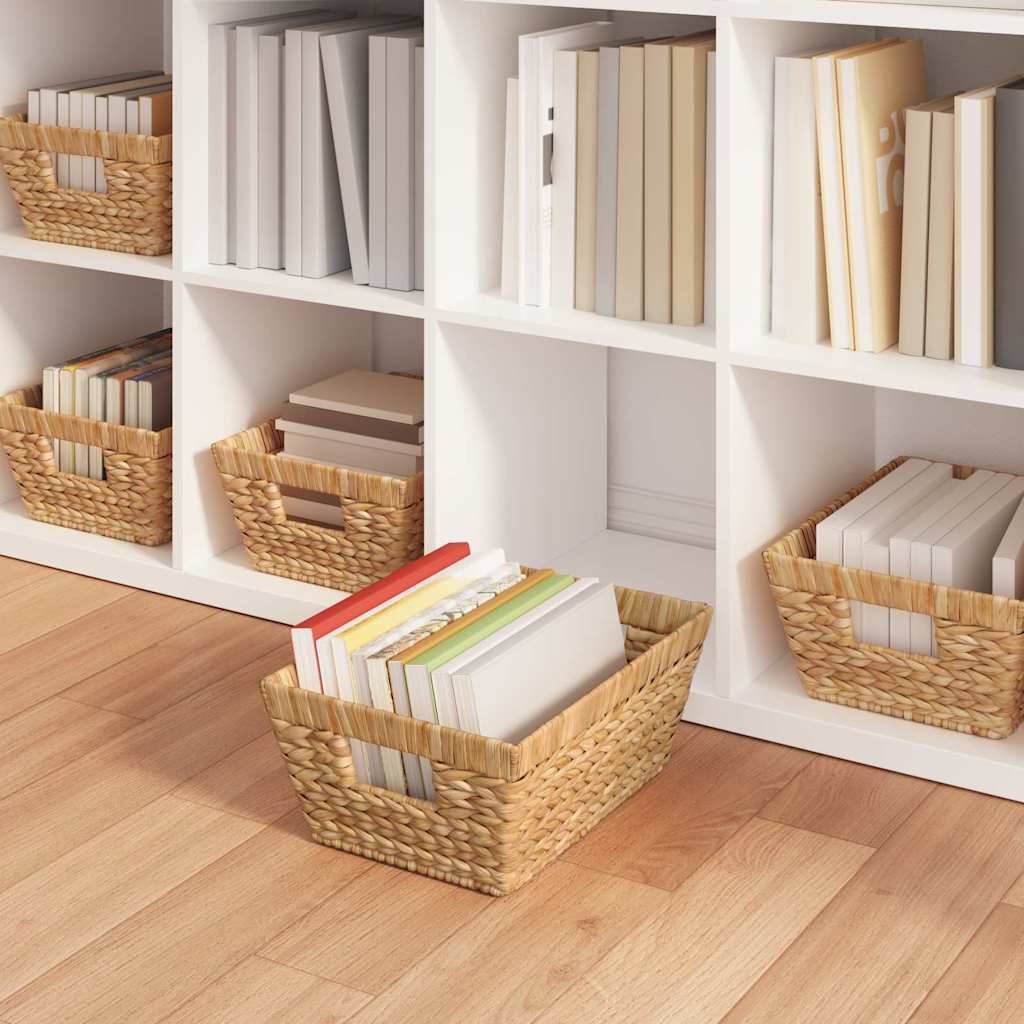 Opbevaringskurve 2 pcs Naturfarvet 38 x 28 x 15 cm Vandhyacint