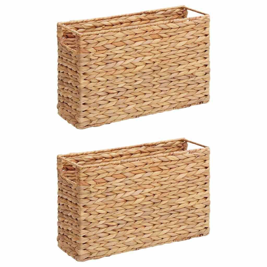 Magasinkurve 2 pcs Naturfarvet 39 x 14 x 25 cm Vandhyacint