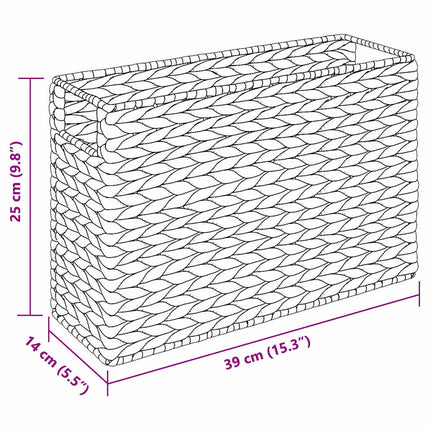 Magasinkurve 2 pcs Naturfarvet 39 x 14 x 25 cm Vandhyacint