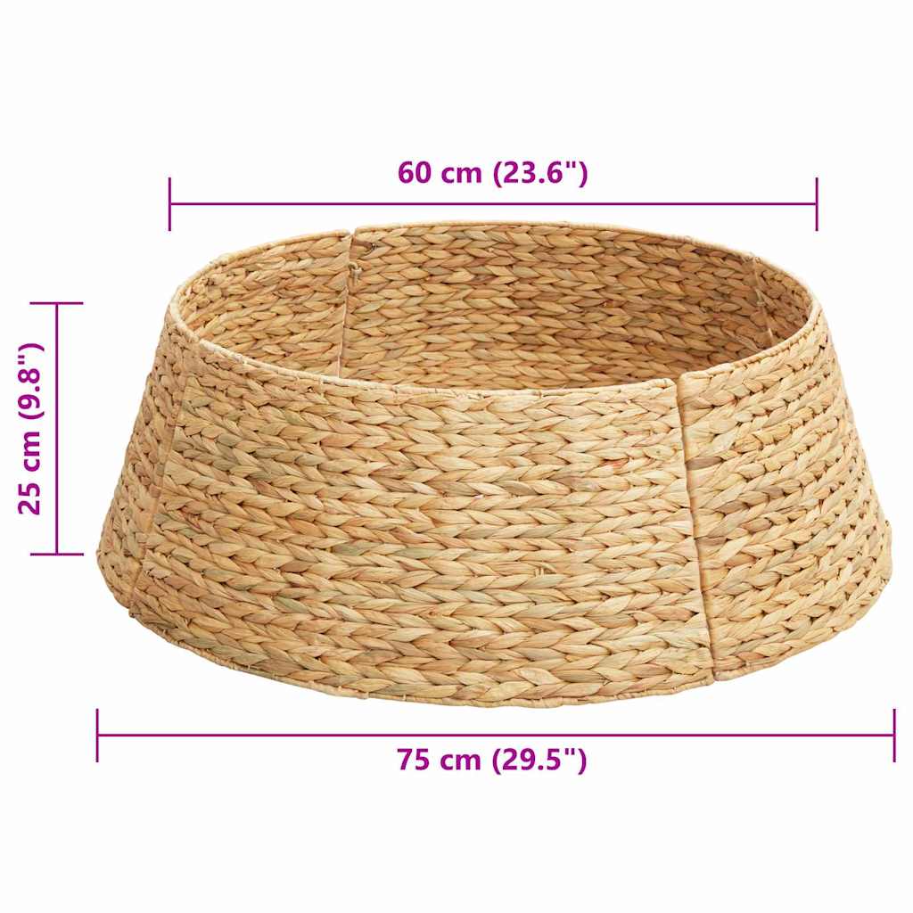 Juletrækrave Brun 75 x 75 x 25 cm Vandhyacint