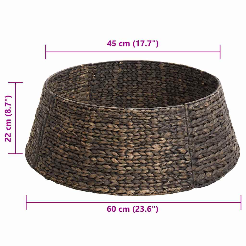 Juletrækrave Sort 60 x 60 x 22 cm Vandhyacint