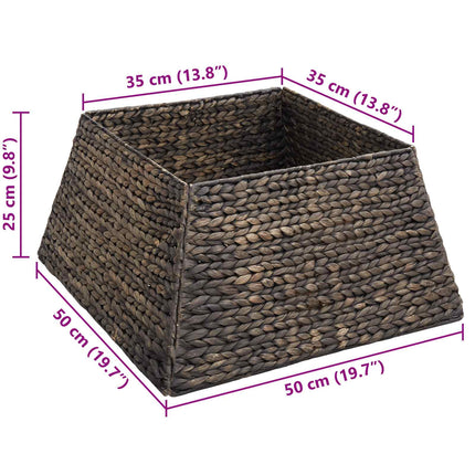 Juletrækrave Firkantet Sort 50 x 50 x 25 cm Vandhyacint