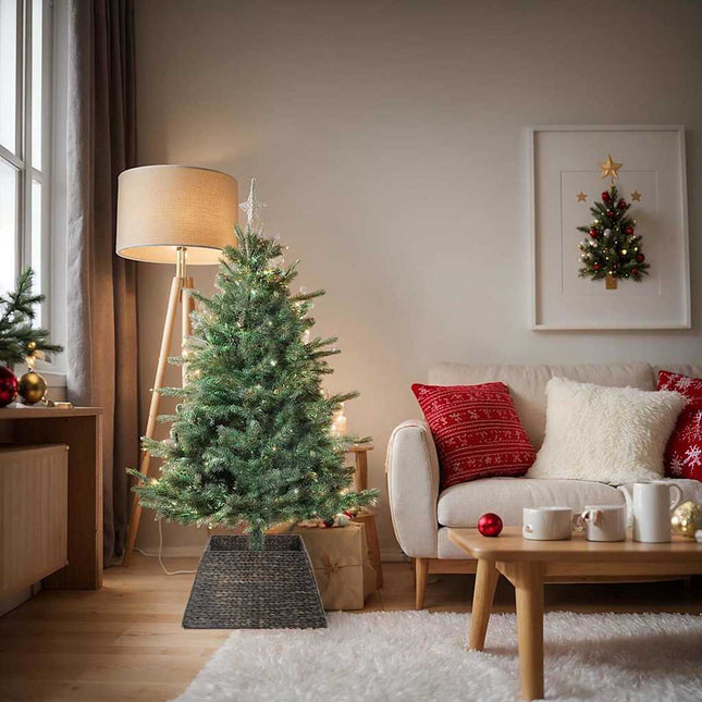 Juletrækrave Sort 60 x 60 x 28 cm Vandhyacint