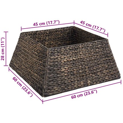 Juletrækrave Firkantet Sort 60 x 60 x 28 cm Vandhyacint