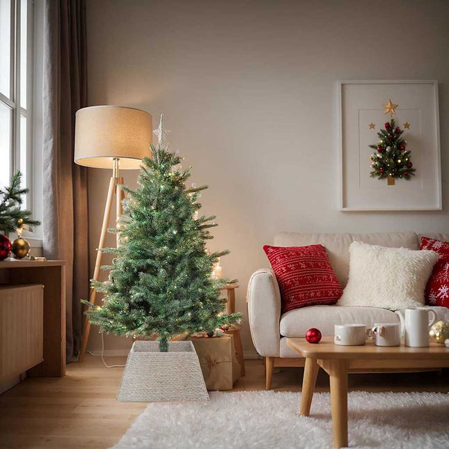 Juletrækrave Hvid 60 x 60 x 28 cm Vandhyacint