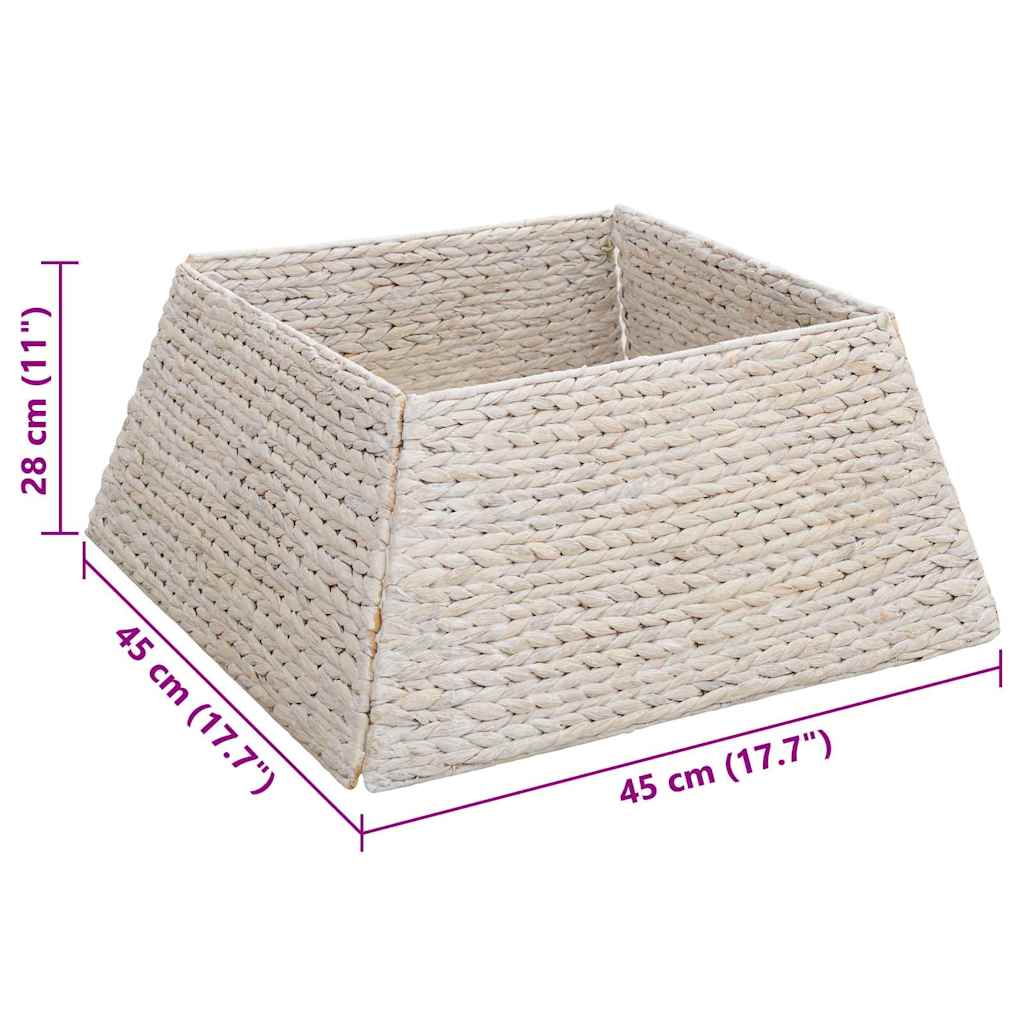 Juletrækrave Hvid 60 x 60 x 28 cm Vandhyacint