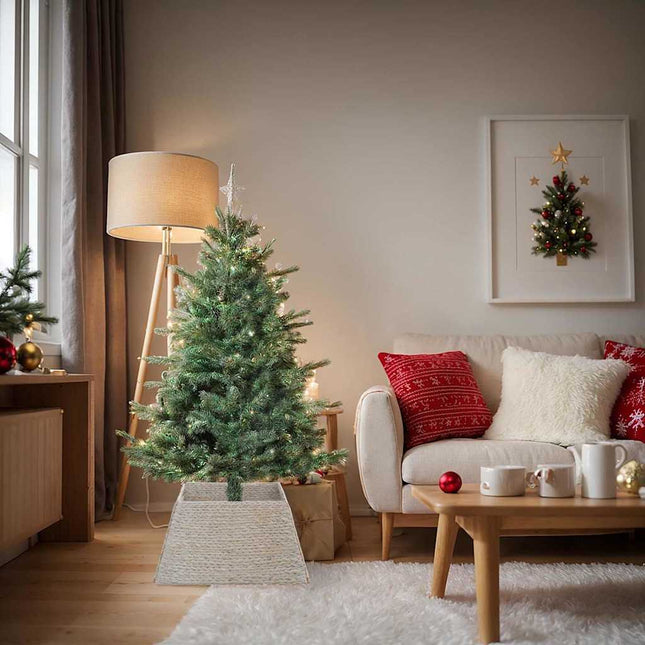 Juletrækrave Hvid 70 x 70 x 28 cm Vandhyacint