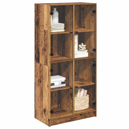 Highboard Gammelt træ 68 x 37 x 142 cm Konstrueret træ