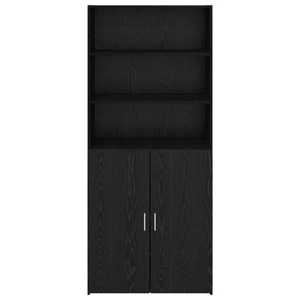 Highboard Sort eg 80 x 42,5 x 185 cm Konstrueret træ