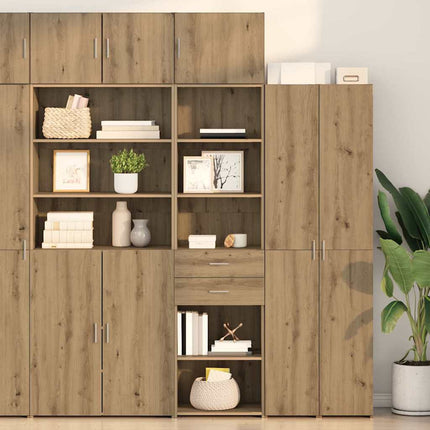 Highboard Artisan Egetræ 50 x 42,5 x 185 cm Konstrueret træ