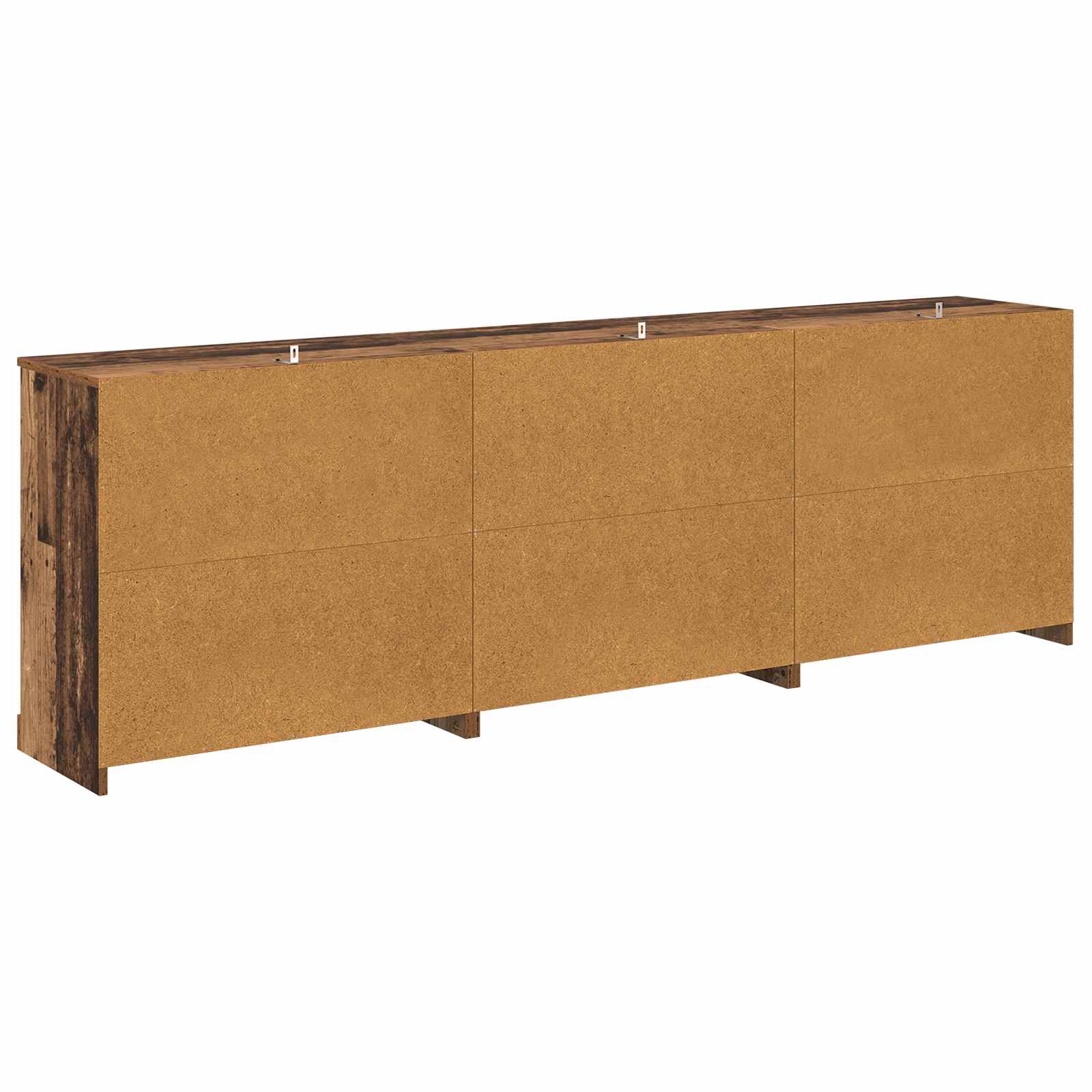Sideboards med skuffe 3 pcs Gammelt træ 210 x 35,5 x 67,5 cm
