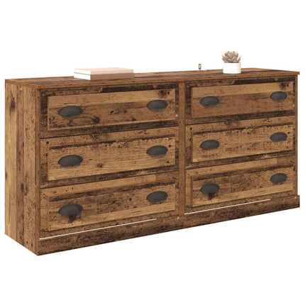 Sideboards 2 stk. Gammelt træ 70 x 35,5 x 67,5 cm