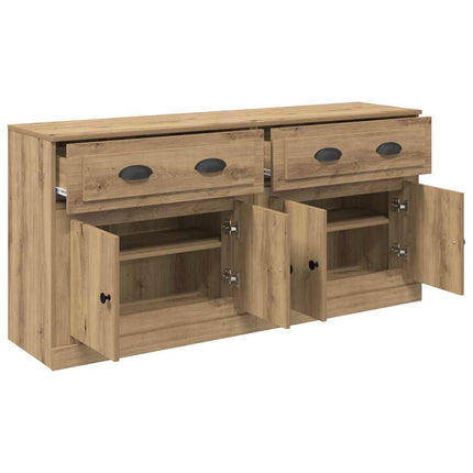 Sideboards 2 pcs Artisan Egetræ 70 x 35,5 x 67,5 cm