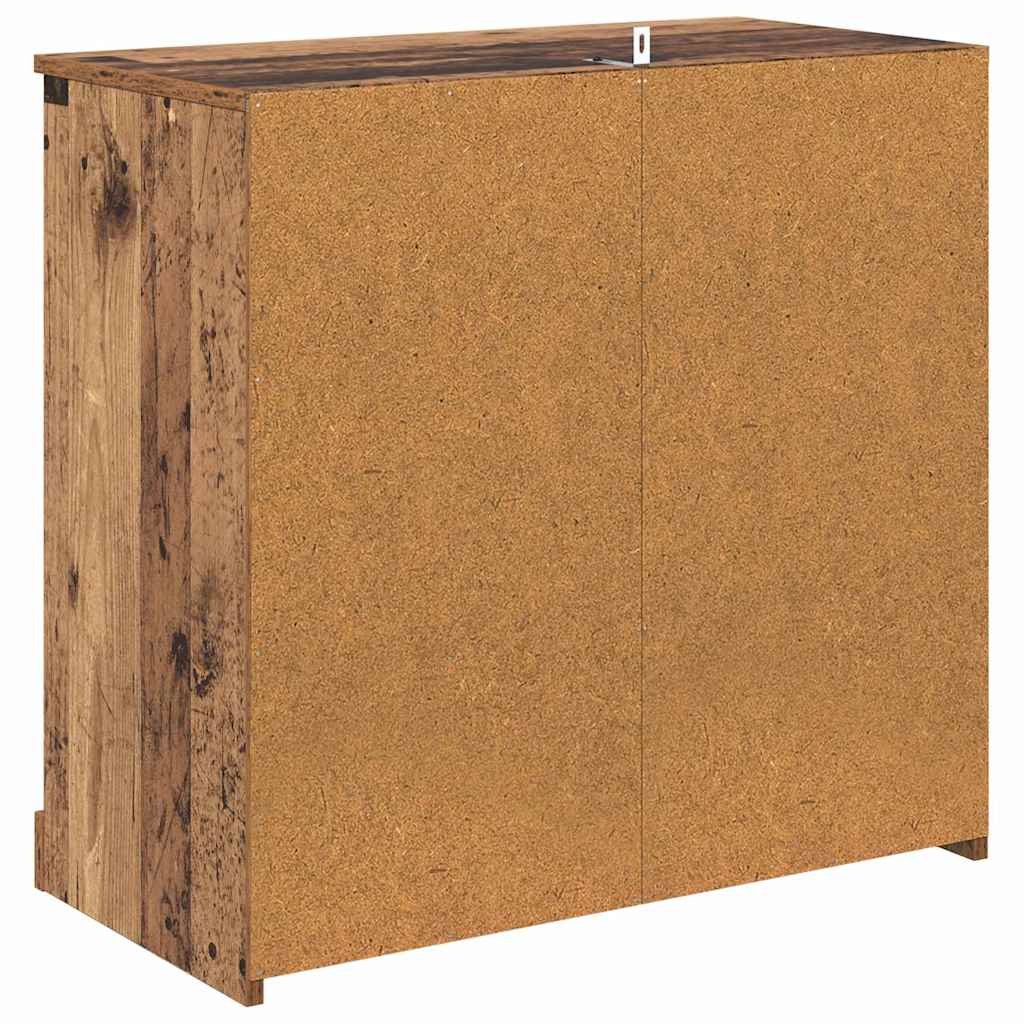 Sideboards med skuffe 2 pcs Gammelt træ 70 x 35,5 x 67,5 cm