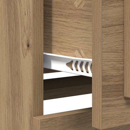 Sideboards 2 pcs Artisan Egetræ 70 x 35,5 x 67,5 cm