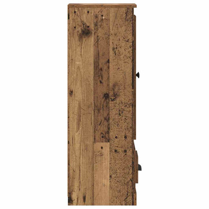 Highboard 3 stk. Gammelt træ 132 x 35,5 x 103,5 cm