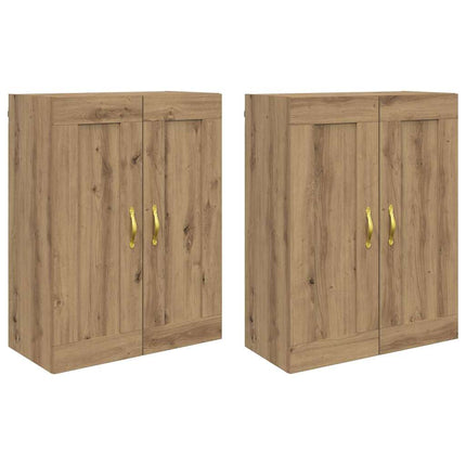 Væghængt skab 2 pcs Artisan Egetræ 69,5 x 34 x 90 cm