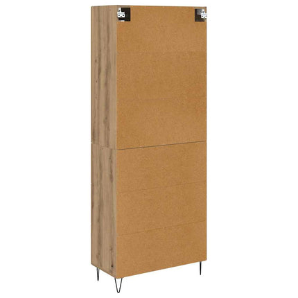 Highboard Artisan Egetræ 69,5 x 34 x 90 cm Konstrueret træ