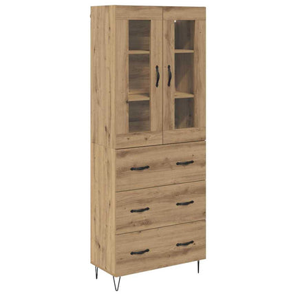 Highboard Artisan Egetræ 69,5 x 34 x 90 cm Konstrueret træ
