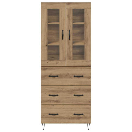 Highboard Artisan Egetræ 69,5 x 34 x 90 cm Konstrueret træ