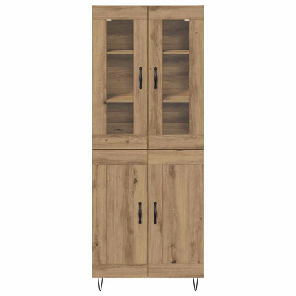 Highboard Artisan Egetræ 69,5 x 34 x 90 cm Konstrueret træ