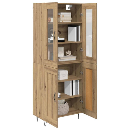 Highboard Artisan Egetræ 69,5 x 34 x 90 cm Konstrueret træ
