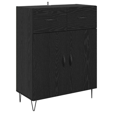 Highboard Sort eg 69,5 x 34 x 90 cm Konstrueret træ