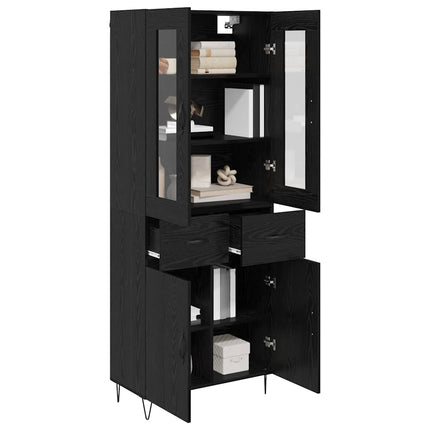 Highboard Sort eg 69,5 x 34 x 90 cm Konstrueret træ