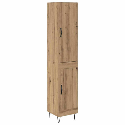 Highboard Artisan Egetræ 34,5 x 34 x 90 cm Konstrueret træ