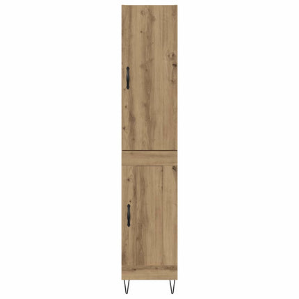 Highboard Artisan Egetræ 34,5 x 34 x 90 cm Konstrueret træ