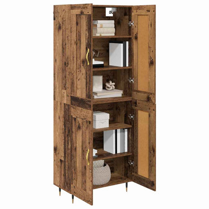 Highboard Gammelt træ 69,5 x 34 x 90 cm Konstrueret træ
