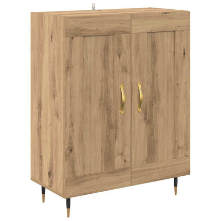 Highboard Artisan Egetræ 69,5 x 34 x 90 cm Konstrueret træ