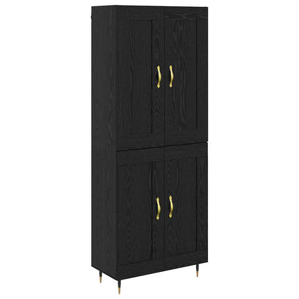 Highboard Sort eg 69,5 x 34 x 90 cm Konstrueret træ